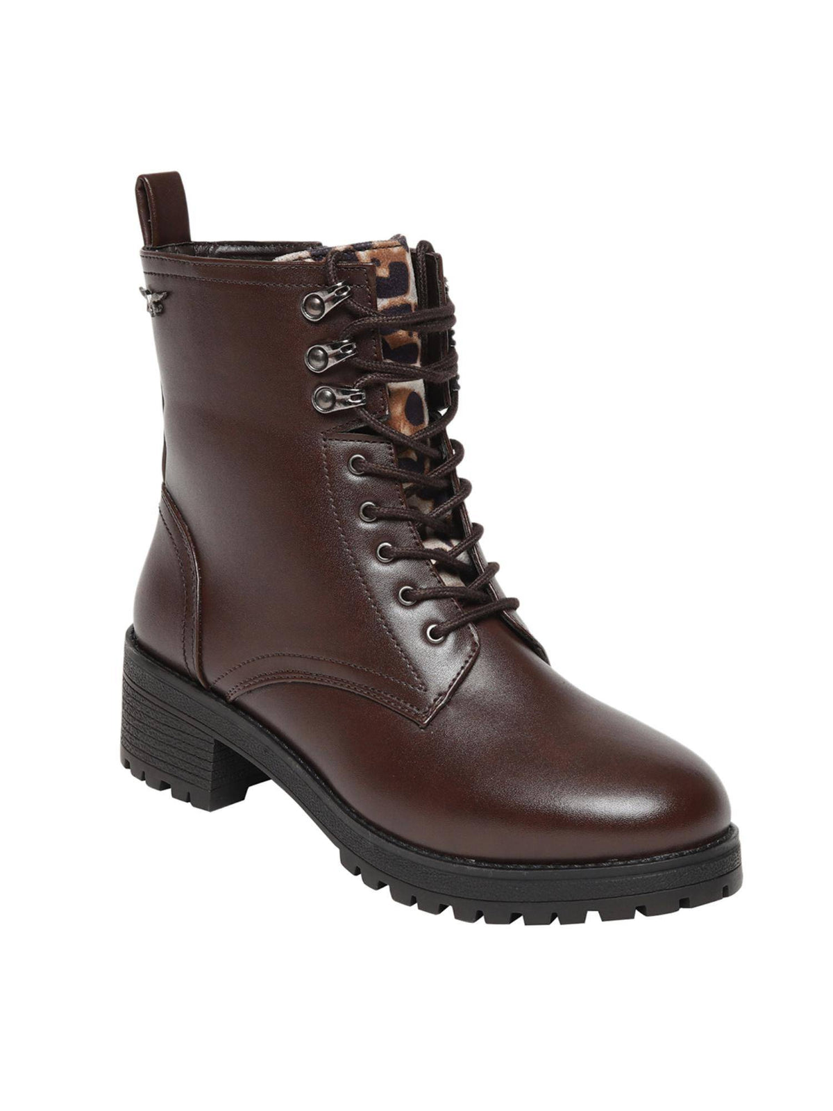 Arely Brown Block Casual Boots | BT61 - view 6