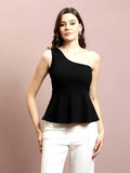 Women Solid Peplum Top | pt51 - view 1