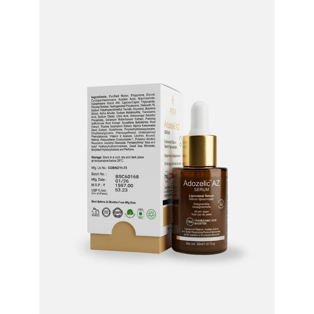 Unisex Adozelic AZ Face Serum with Azelaic Acid & Niacinamide for Pigmentation & Even Tone | Z8 - view 3
