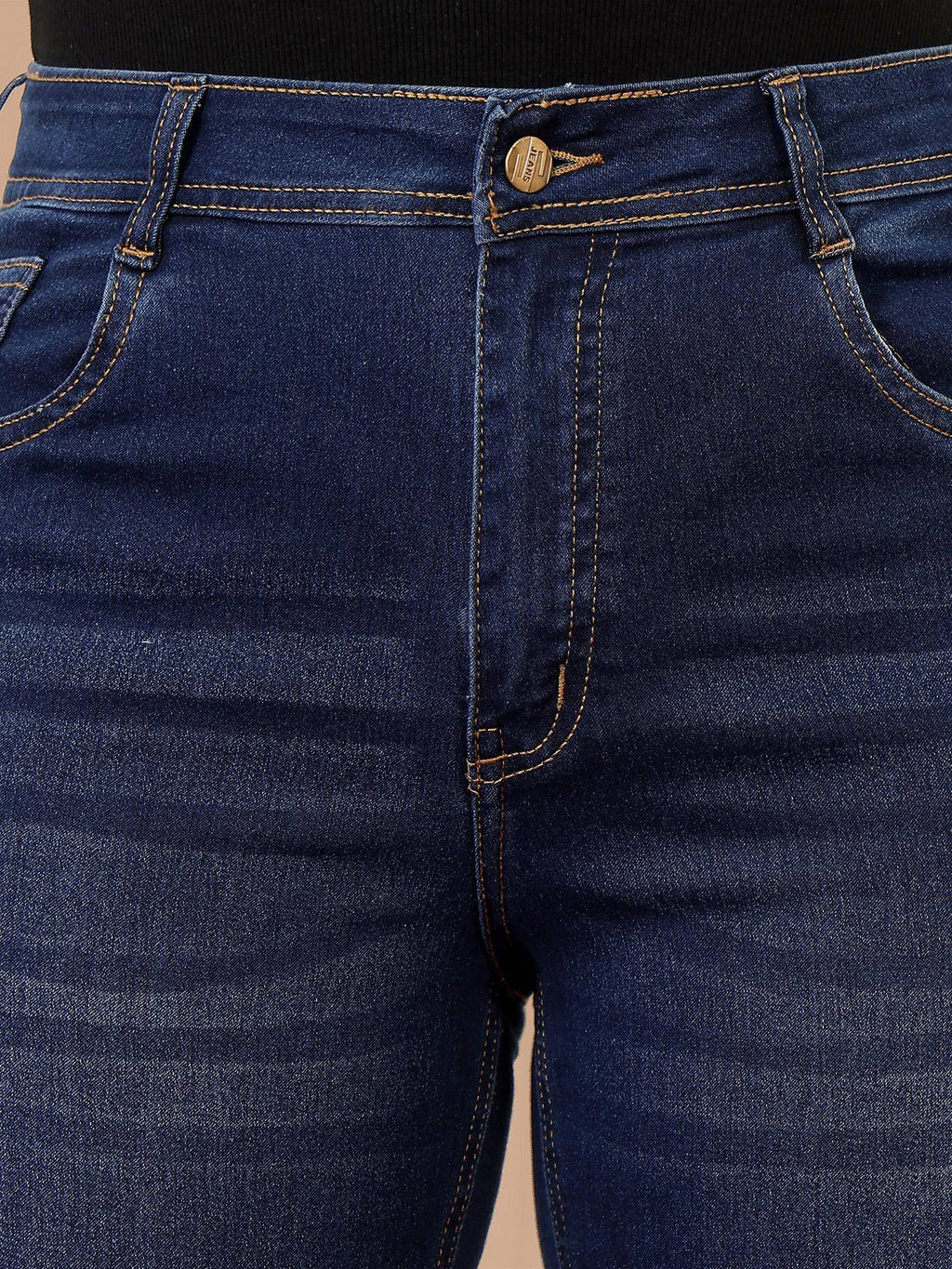 A+ Curve Collection Plus Size Womens Blue Bootcut Stretchable Jeans | BT10 - view 5