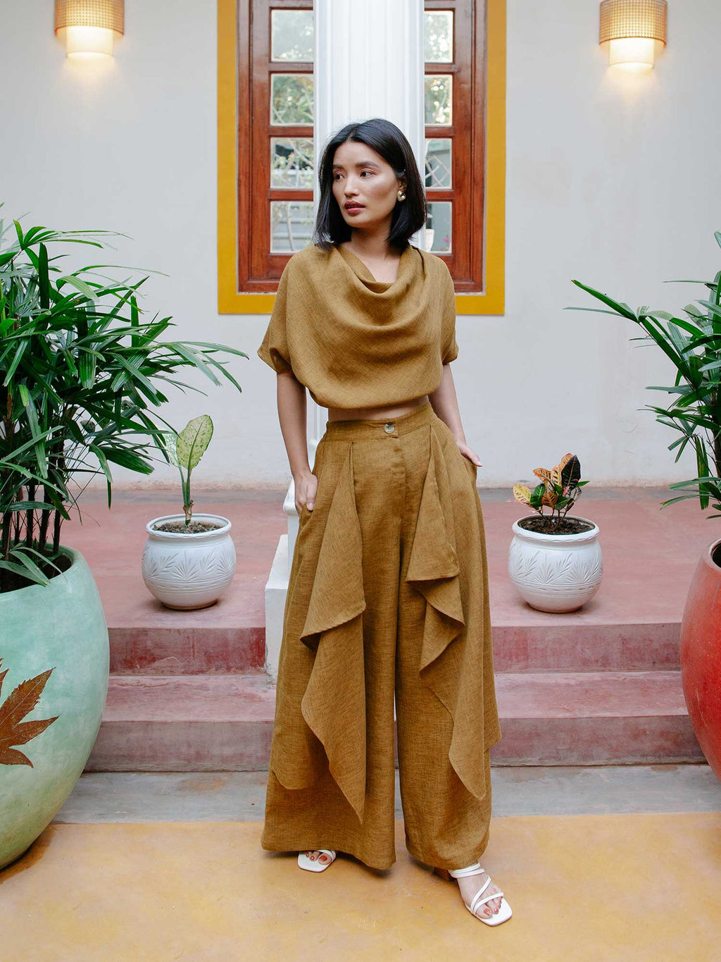 Mersin Cowl Neck Top | CT61 - view 2