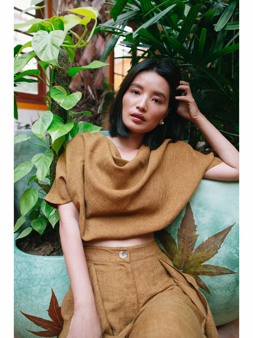 Mersin Cowl Neck Top | CT61 - view 7