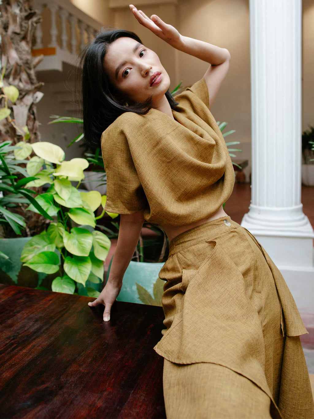 Mersin Cowl Neck Top | CT61 - view 9