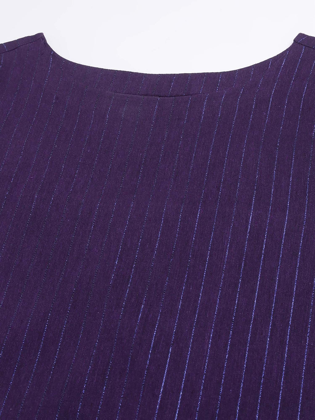 Purple Stripes Regular Kurta | KDG - view 17