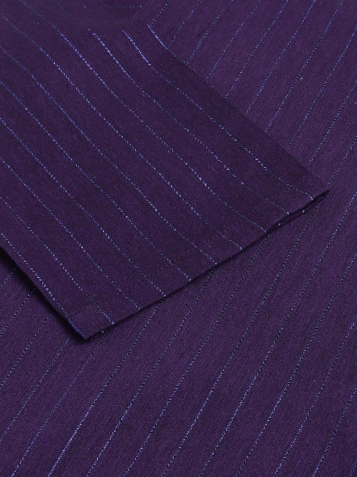 Purple Stripes Regular Kurta | FY93 - view 18