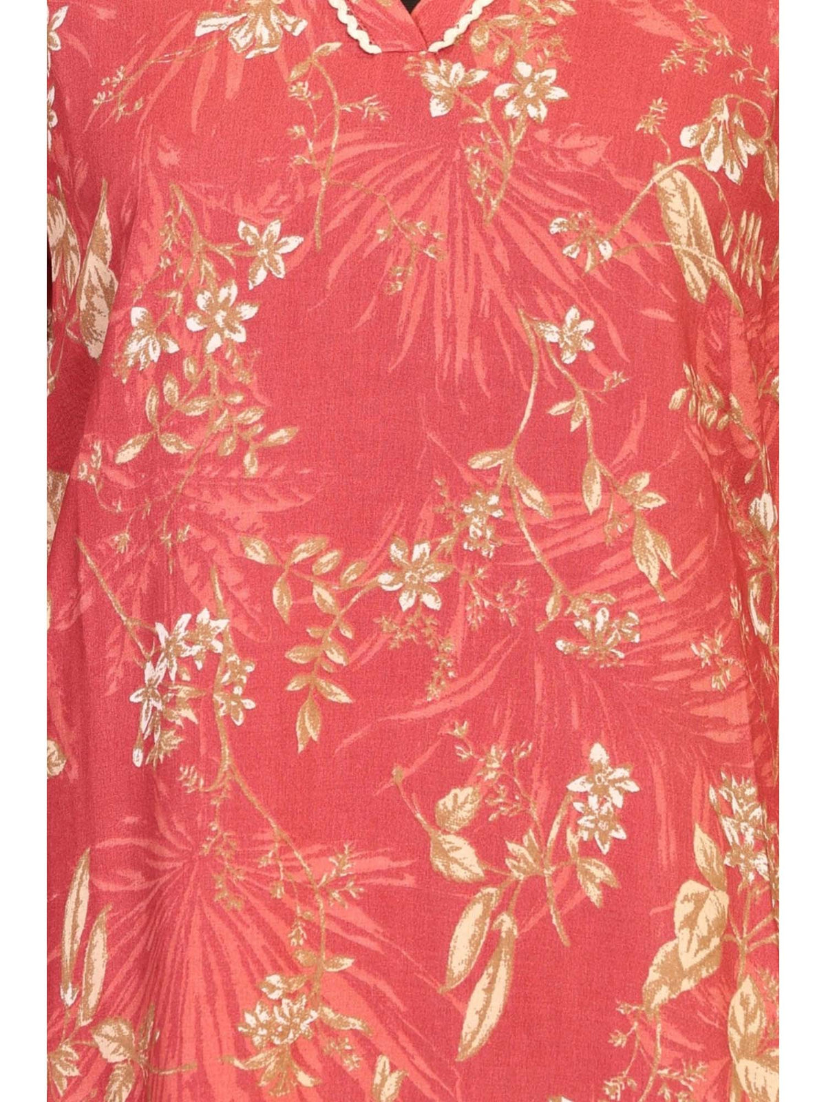 Rust Floral Straight Kurta | FY93 - view 2