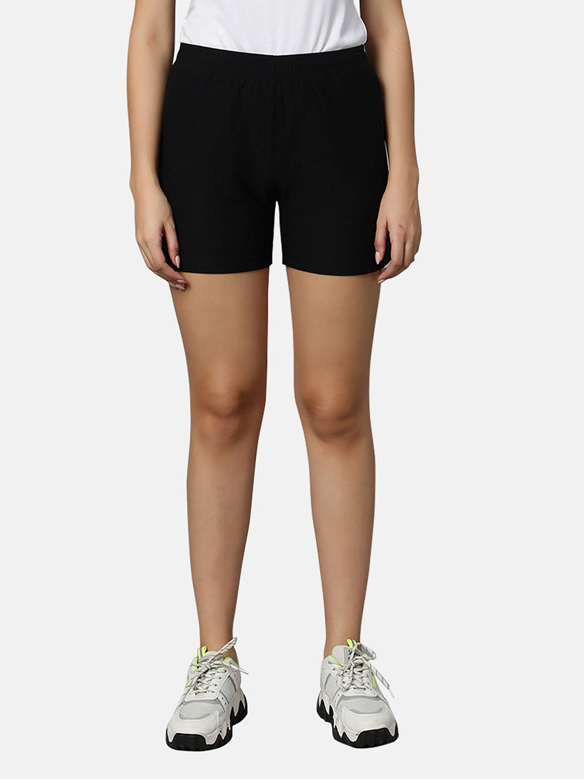 Shorts for Women Light Weight Casual Wear Sports Shorts Super Breathable Black - view 1