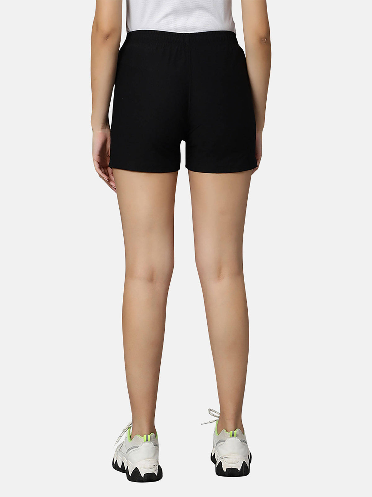 Shorts for Women Light Weight Casual Wear Sports Shorts Super Breathable Black - view 4