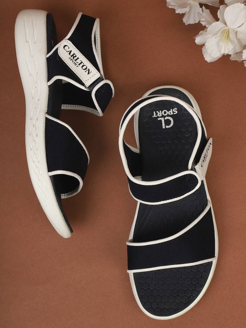 Women Navy Blue Solid Sandal | SD89 - view 1