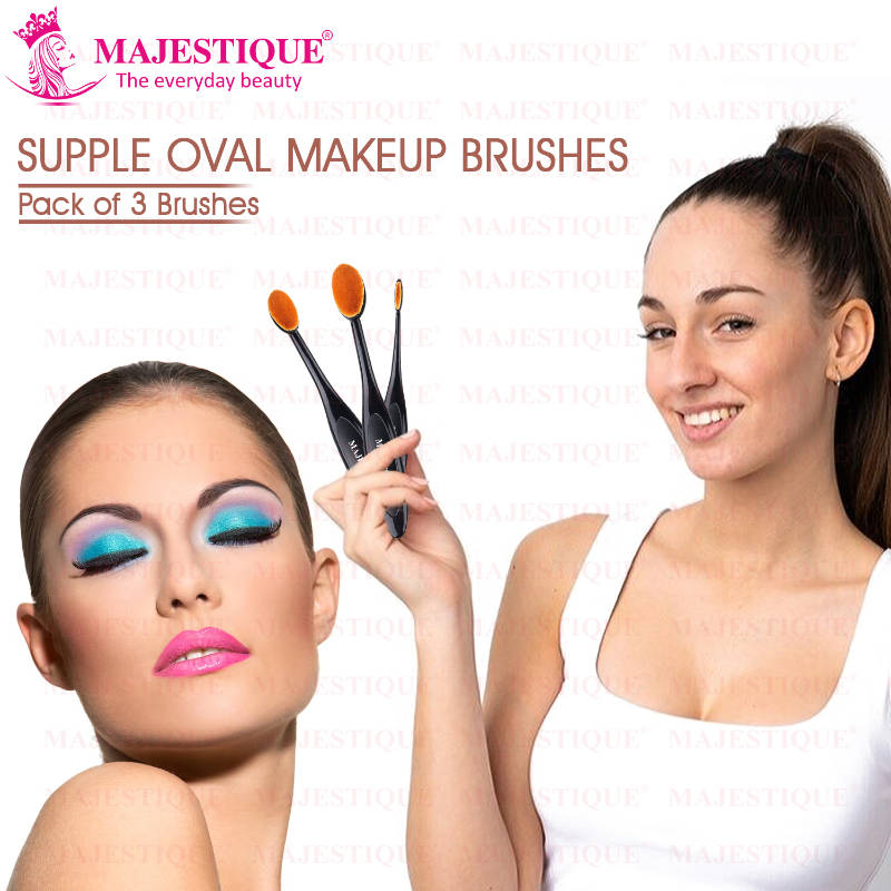 Supple Oval Makeup Brushes - 3 | T32 - view 6