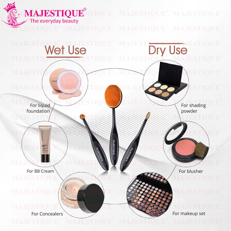 Supple Oval Makeup Brushes - 1 | T32 - view 4