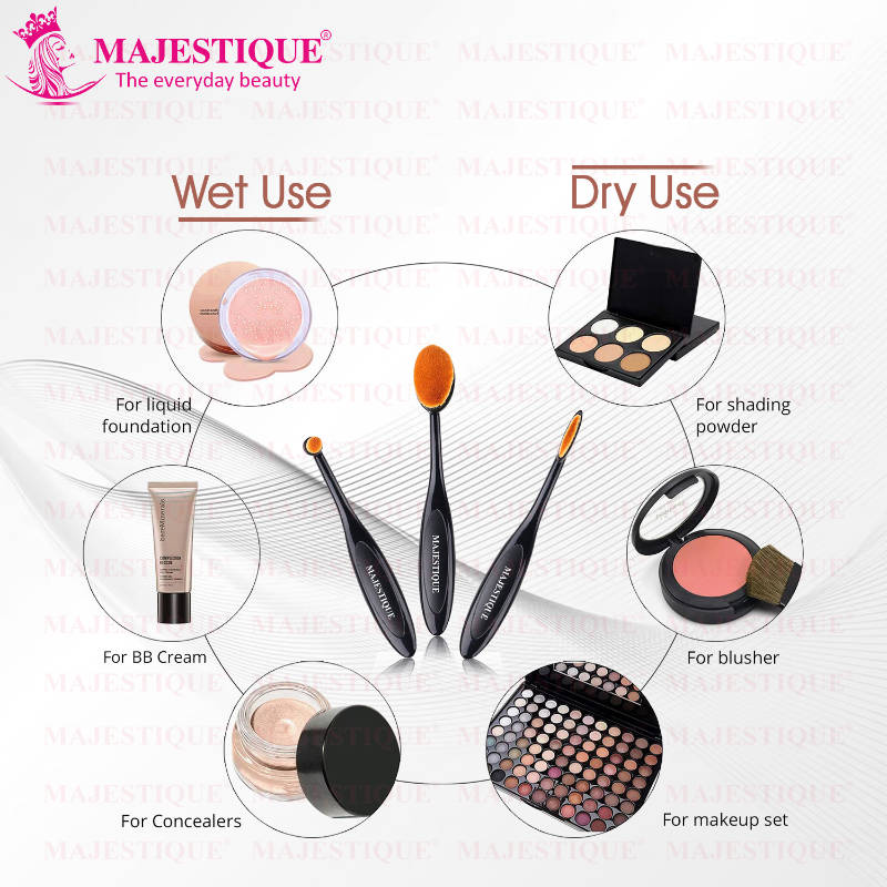 Supple Oval Makeup Brushes - 2 | T32 - view 4