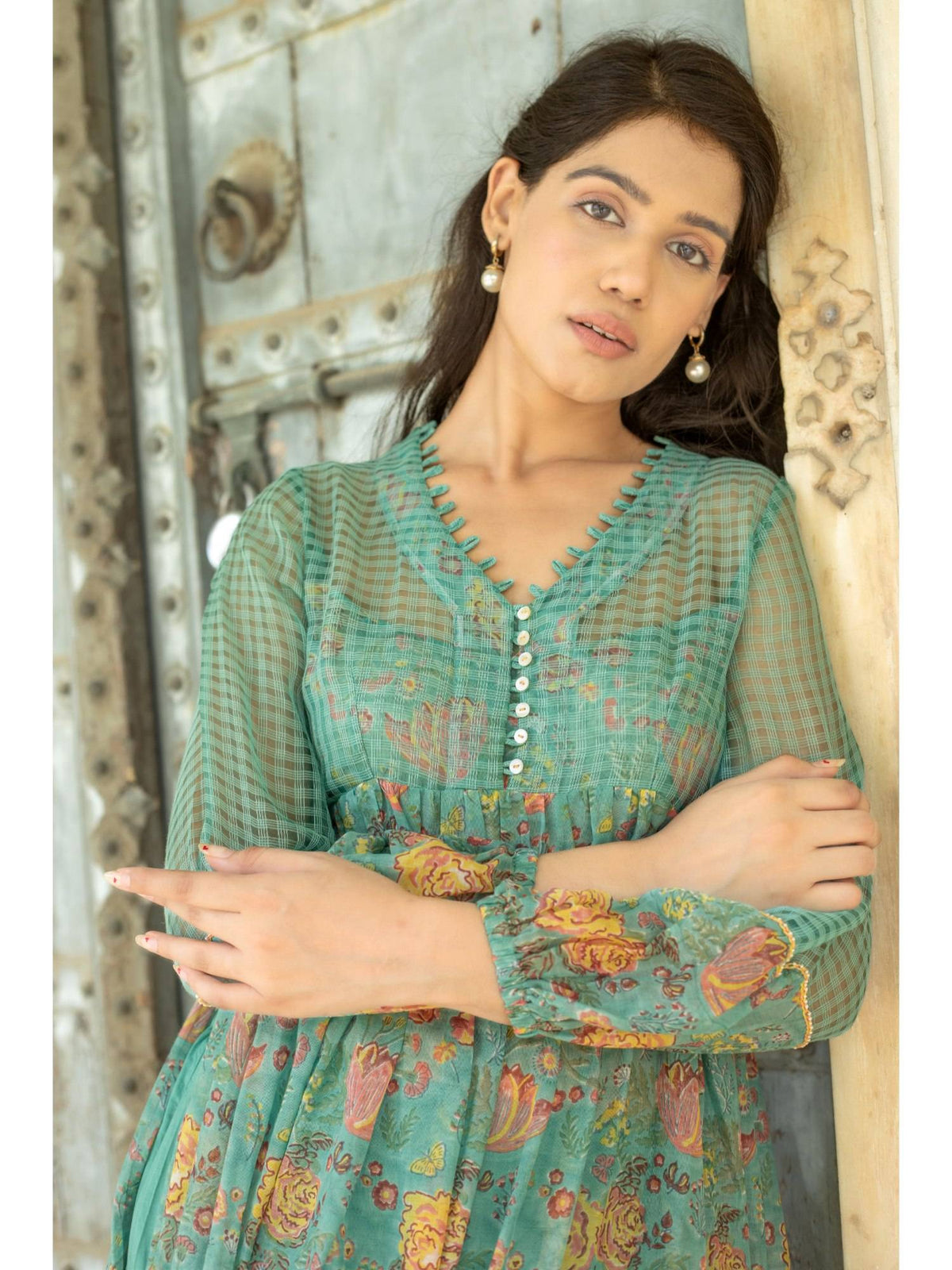 Mor Cotton Blue Kurta | U3S - view 4