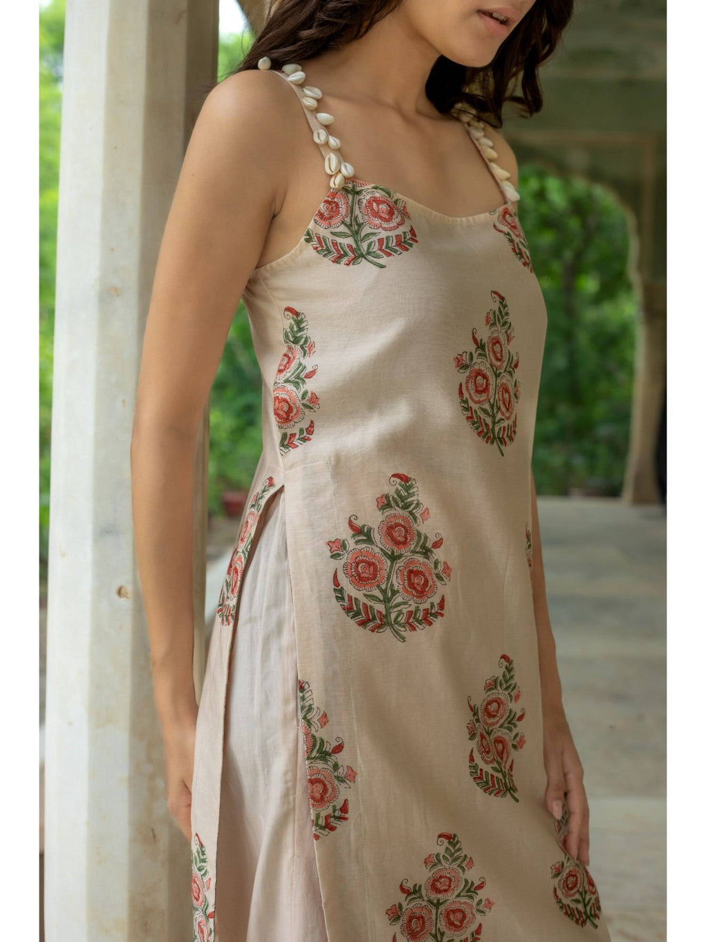 Kasvi Chandheri Beige Kurta Only | FY93 - view 4