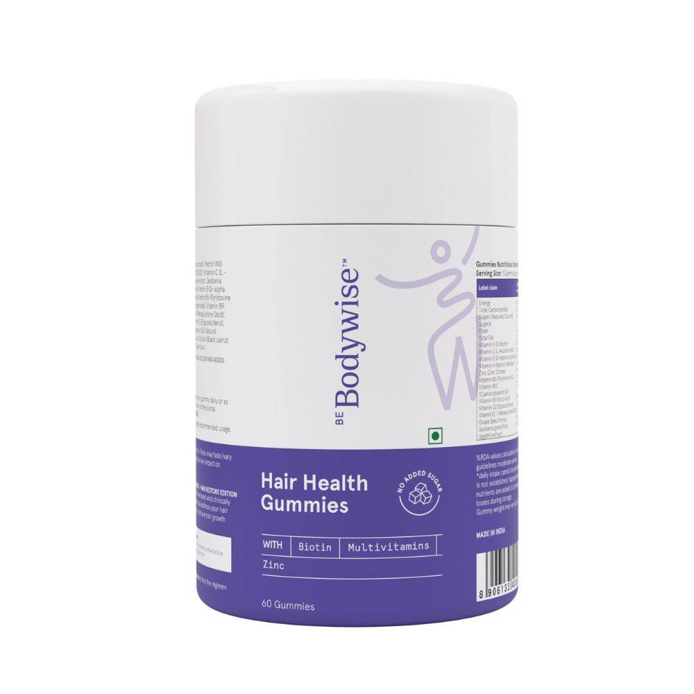Biotin Hair Gummies - Zinc, Fibre, Multivitamin For Stronger Hair, Nails -No Added Sugar | BWS9 - view 22