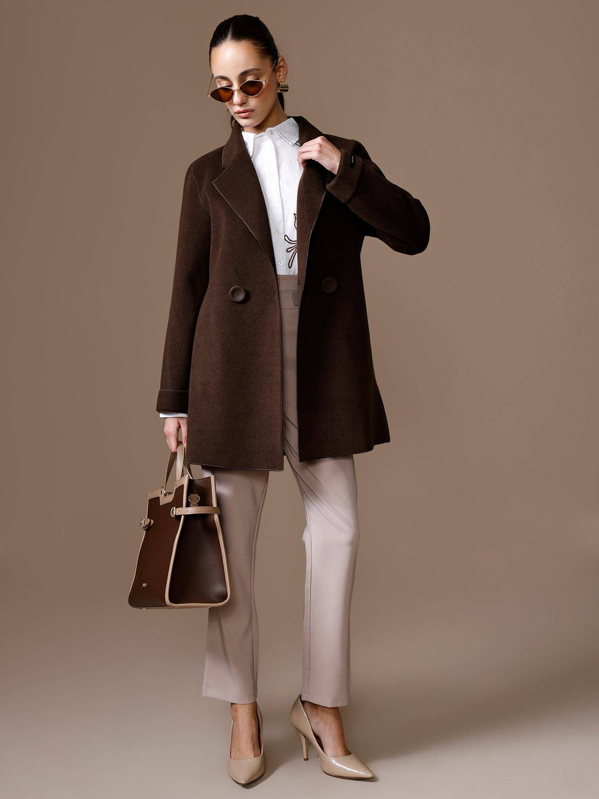 Cherry Overcoat - Brown | JC78 - view 3
