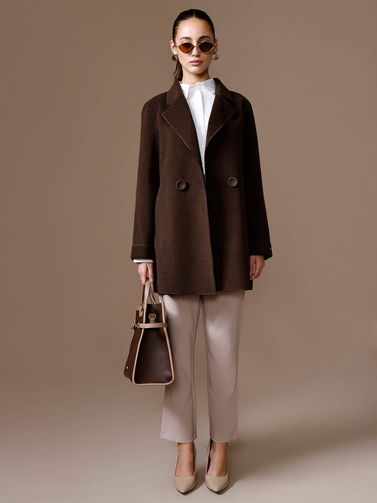 Cherry Overcoat - Brown | JC78 - view 5