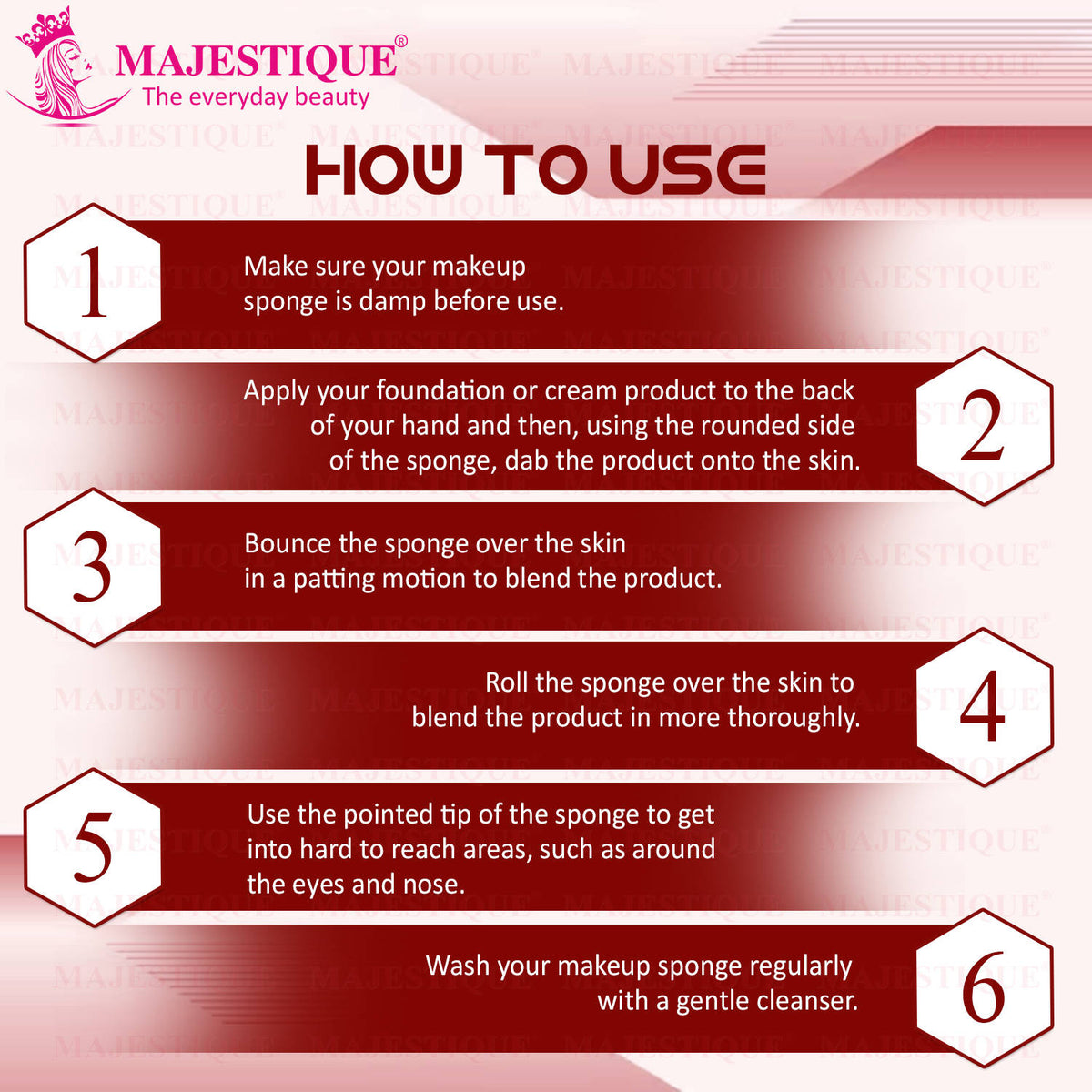 Beauty Makeup Sponge, Use For Liquid, Cream, And Powder - Color May Vary | C83 - view 3