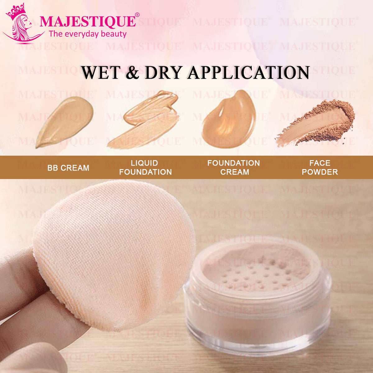 Makeup Foundation Sponge, Cushion Powder Puff For Applying Makeup- Color May Vary | C83 - view 3