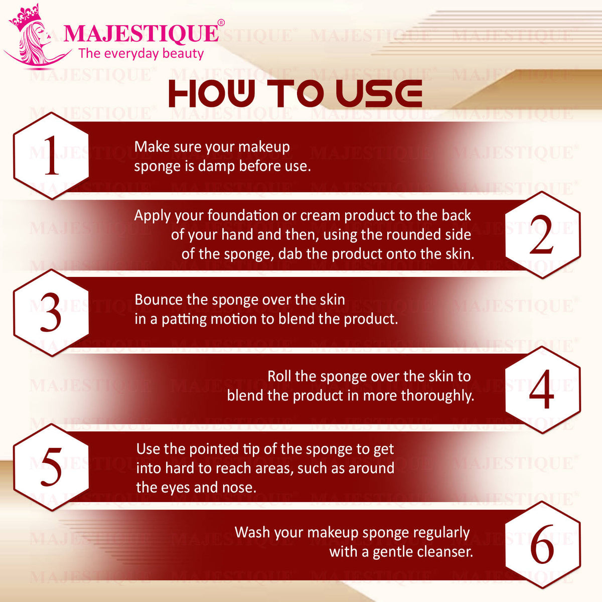 Large Grip Area Makeup Sponge, For Sensitive And All Skin Types - Color May Vary | C83 - view 3