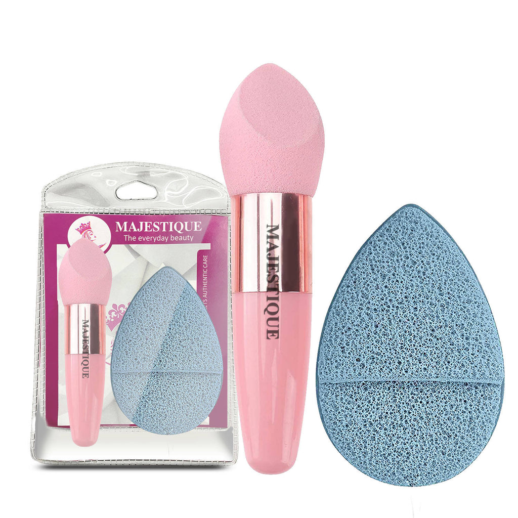 Facial Cleaning Sponge With Cut Makeup Sponge - Color May Vary | T32 - view 1