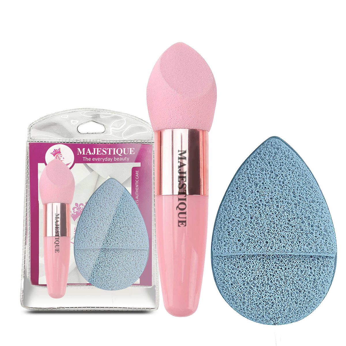 Facial Cleaning Sponge With Cut Makeup Sponge - Color May Vary | T32 - view 1