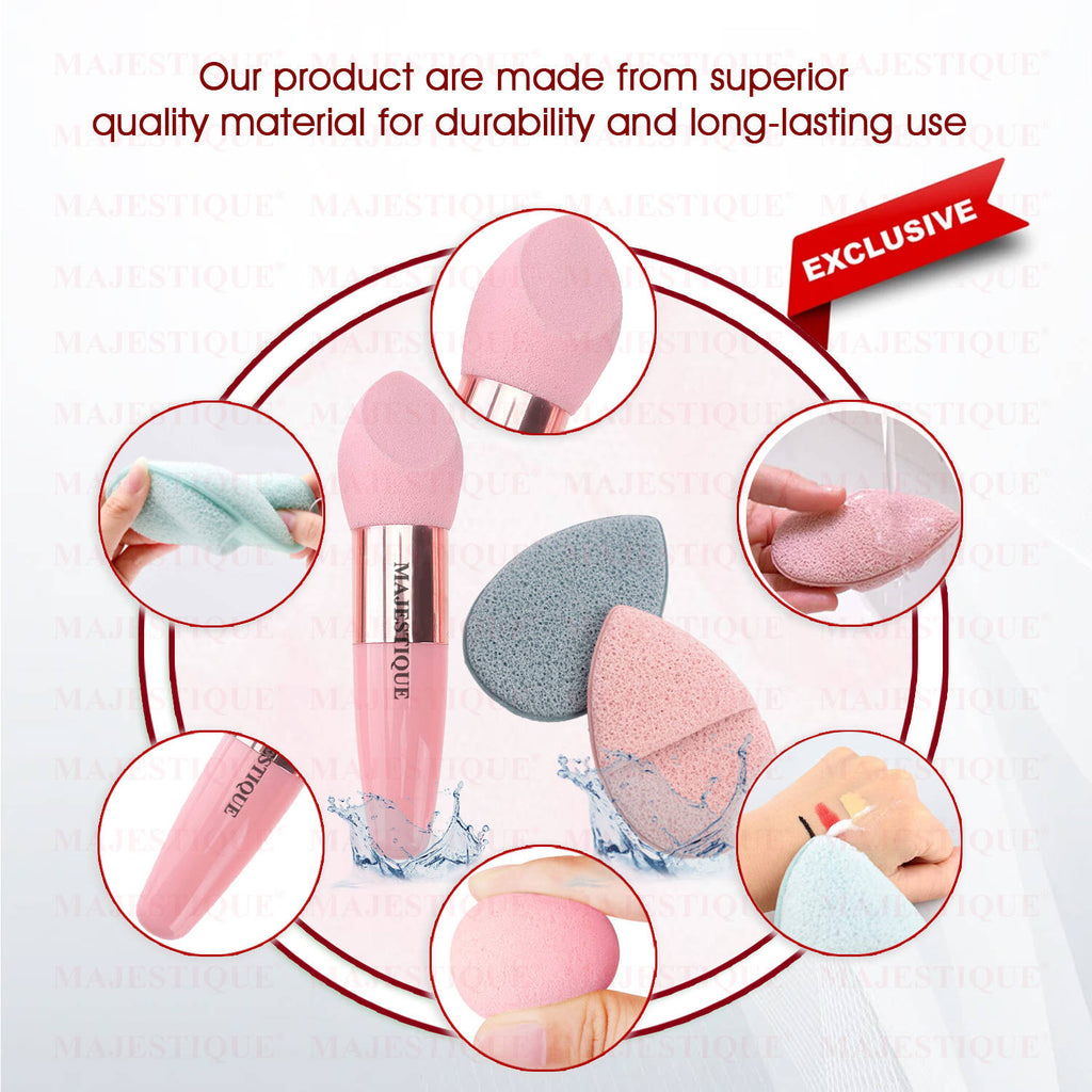 Facial Cleaning Sponge With Cut Makeup Sponge - Color May Vary | T32 - view 7