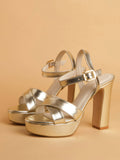 Veronic Beige Heels | H78 - view 9
