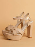 Veronic Beige Heels | H78 - view 1
