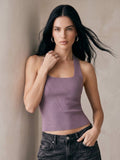 Mauve Halter Neck Tank Top | TT98 - view 1