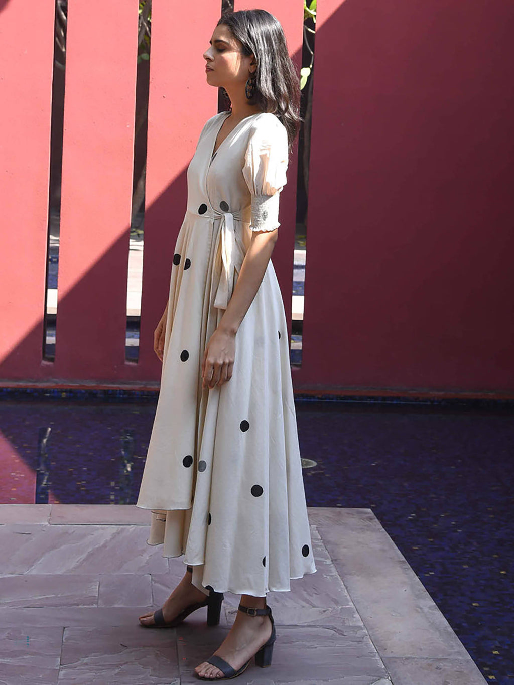 Vanilla Bean Polka Cotton Dress | D56 - view 4