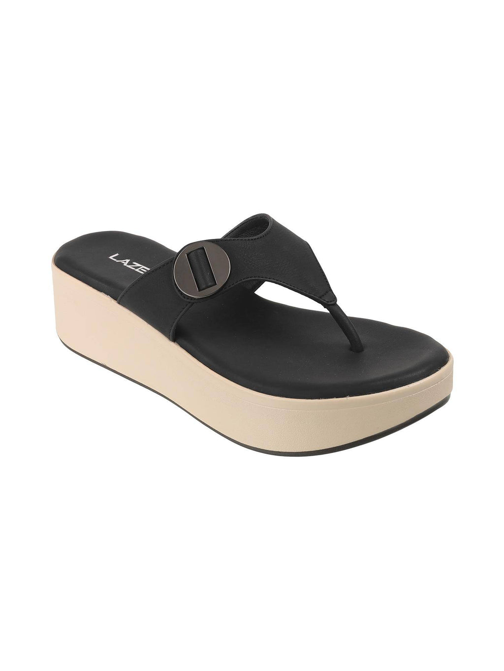 Women Black Platform Heels | H78 - view 4
