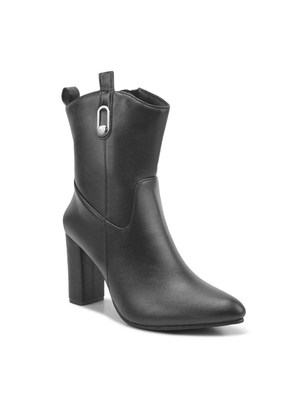Women Black Block Heels Casual Boots | BT61 - view 2