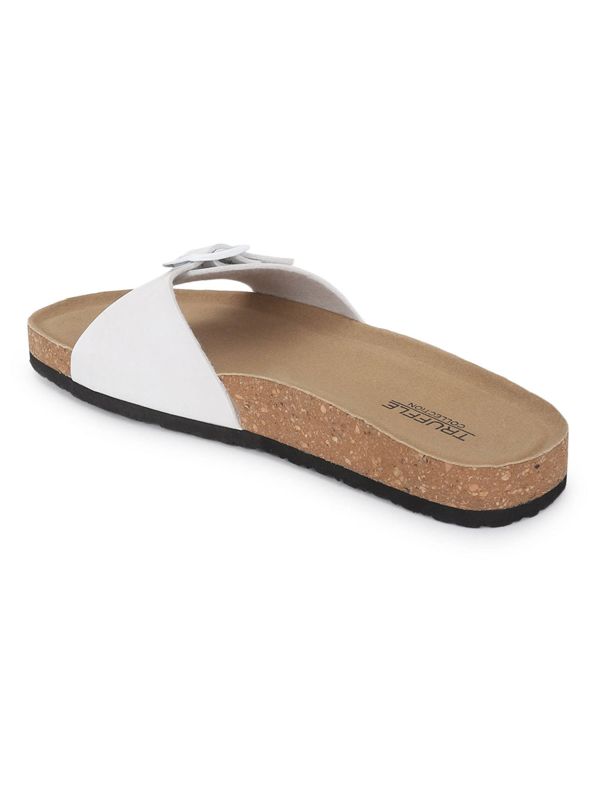 White Solid Sandals | SD89 - view 3