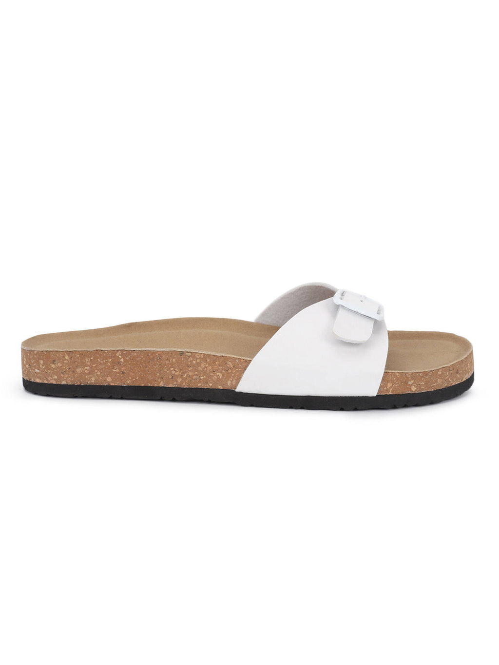 White Solid Sandals | SD89 - view 4