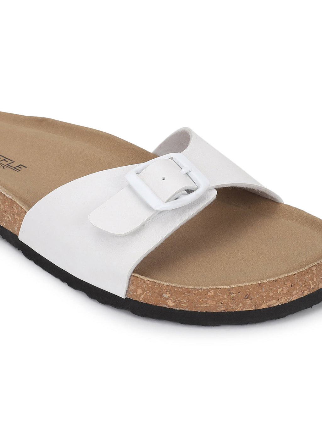 White Solid Sandals | SD89 - view 6
