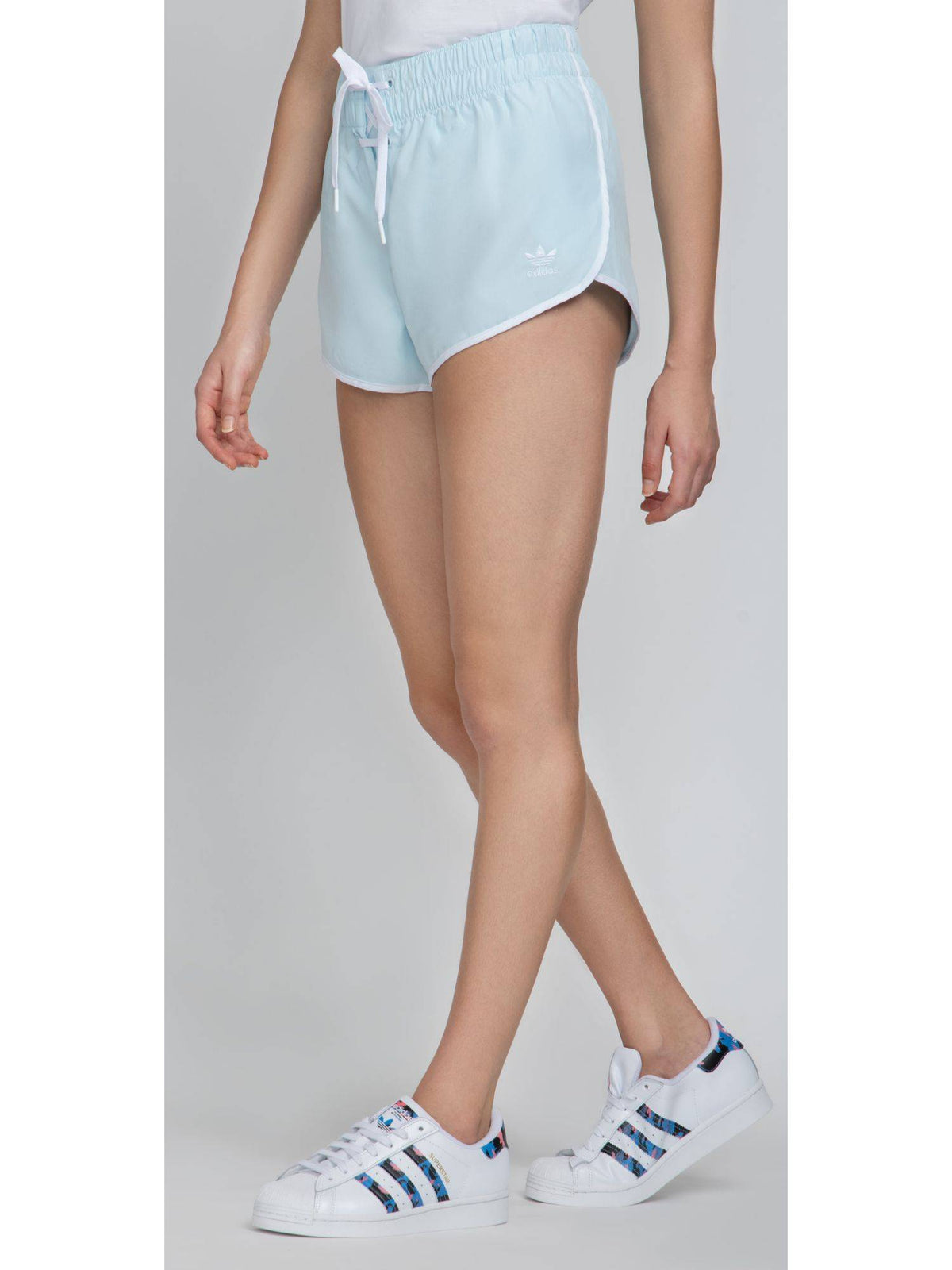 LACED SHORTS Blue Casual Shorts - view 3