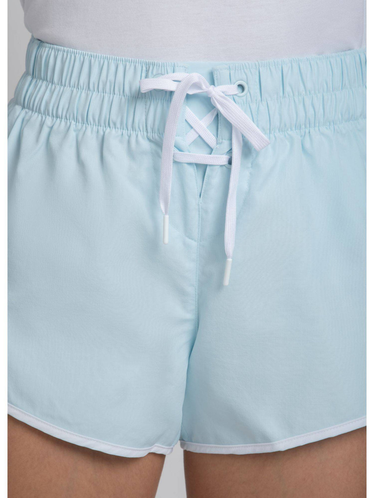 LACED SHORTS Blue Casual Shorts - view 5