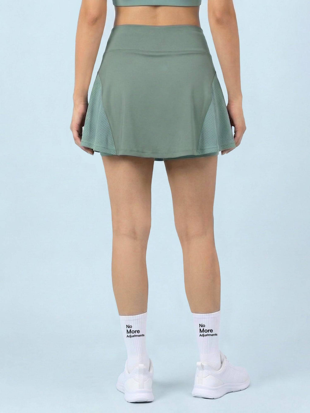 Women Green Sports with Inner Shorts & Pocket Tennis Skort - view 2