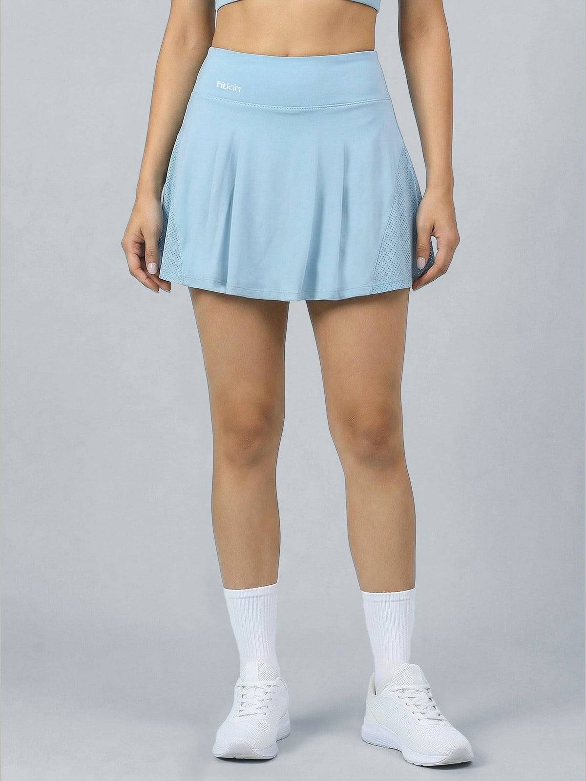 Women Green Sports with Inner Shorts & Pocket Tennis Skort - view 8