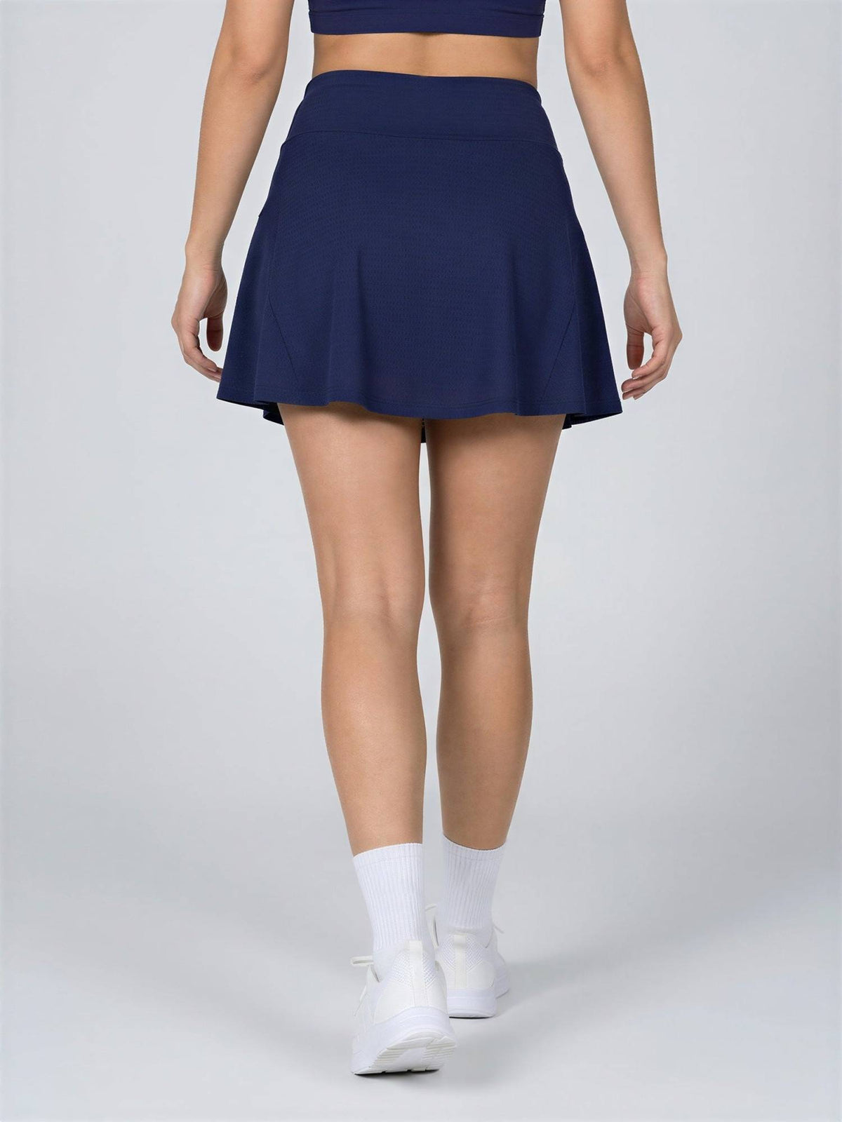 Women Navy Blue Sports with Inner Shorts & Pocket Tennis Skort - view 2