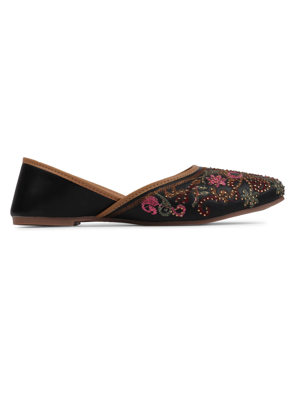 Women Green Slip-On Square Toe Juttis | F61 - view 15