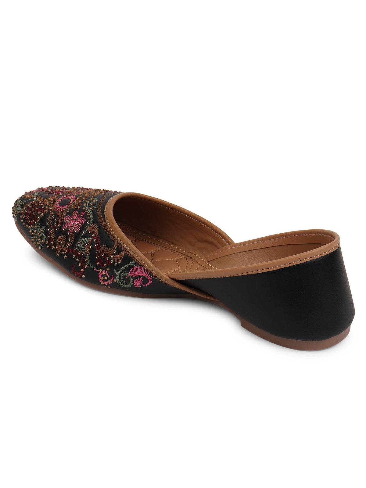 Women Green Slip-On Square Toe Juttis | F61 - view 16