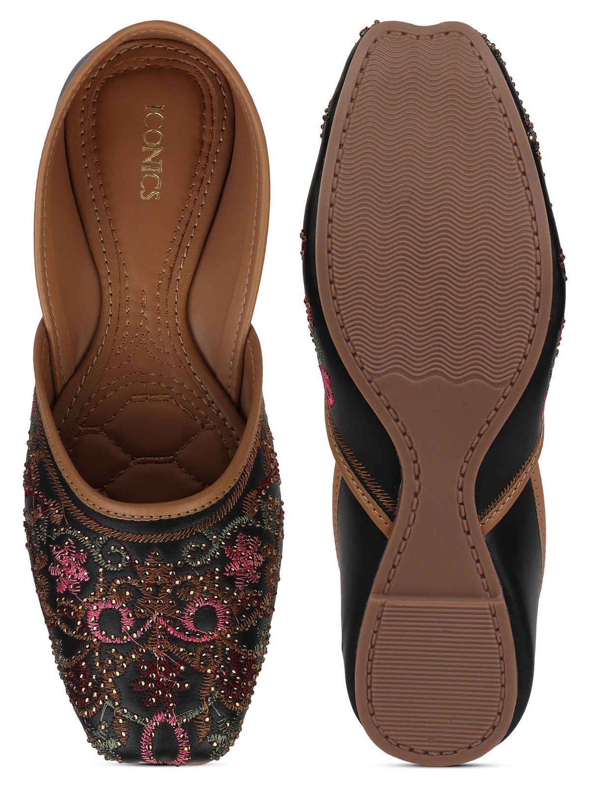 Women Green Slip-On Square Toe Juttis | F61 - view 17