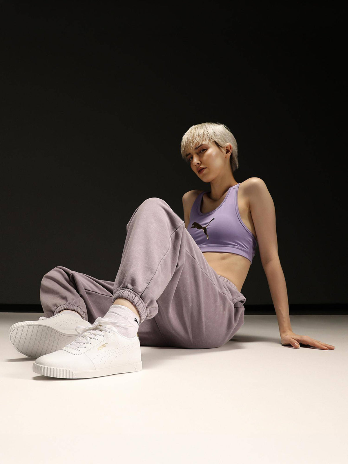 Carina Slim Perf Womens Off White & Gold Sneakers | SN09 - view 5