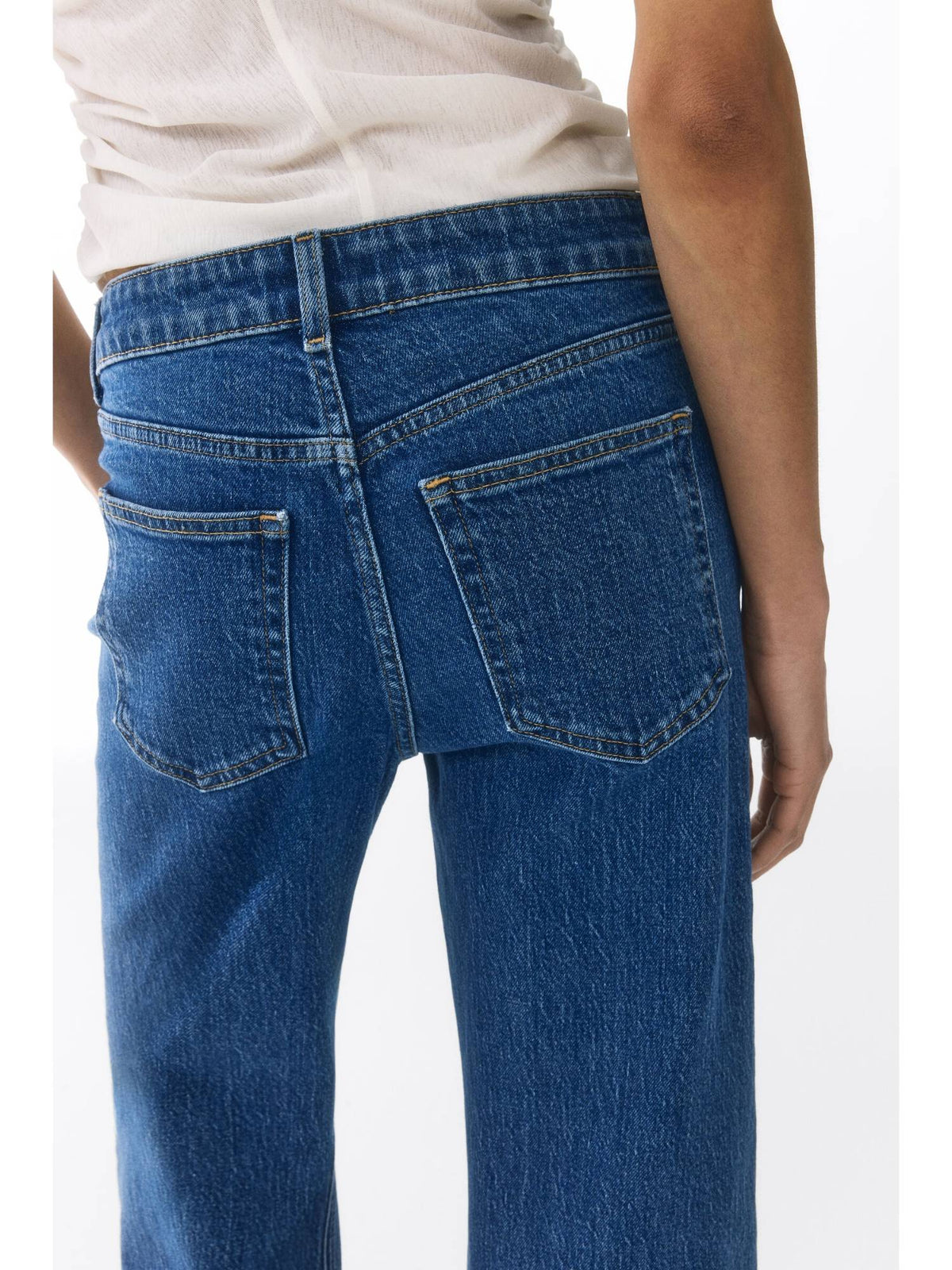 Women Blue Wide High Jeans | ST23 - view 4