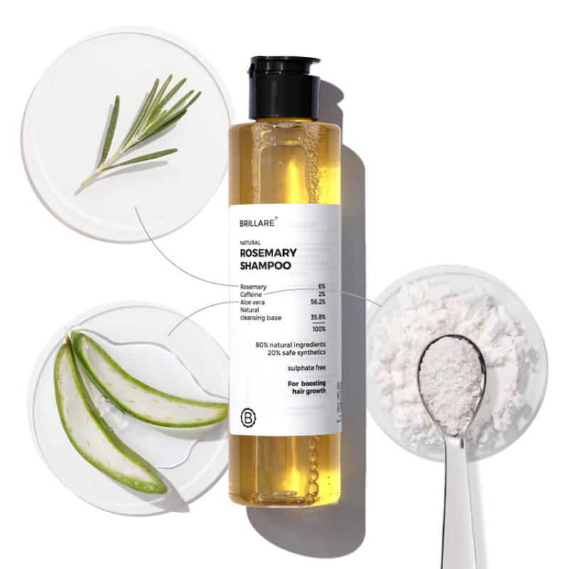 6% Rosemary Shampoo with 2% Caffeine for Hair Growth & Hair Fall Control | H85 - view 2