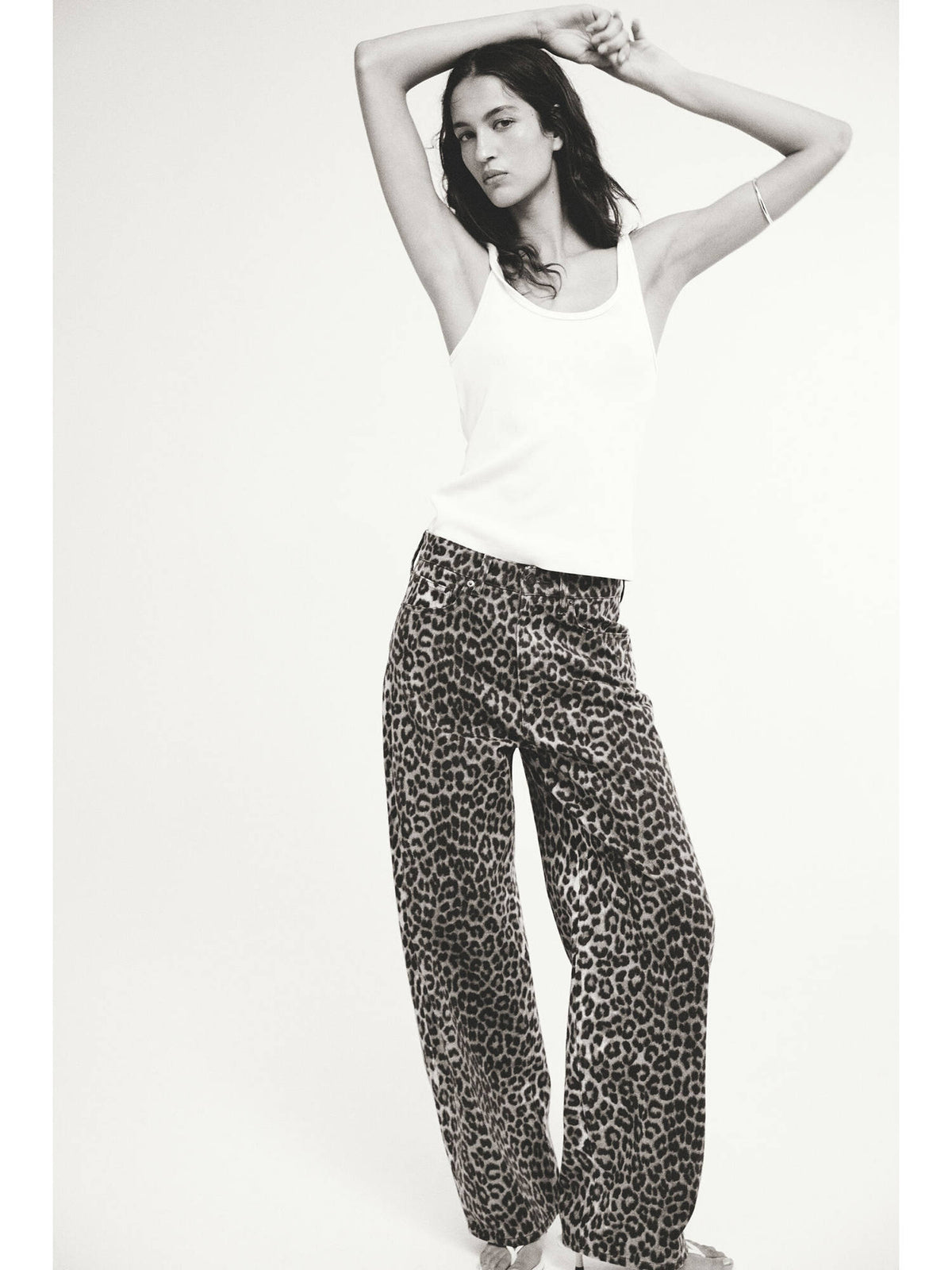 Women Beige Barrel High Waist Jeans | BG78 - view 1
