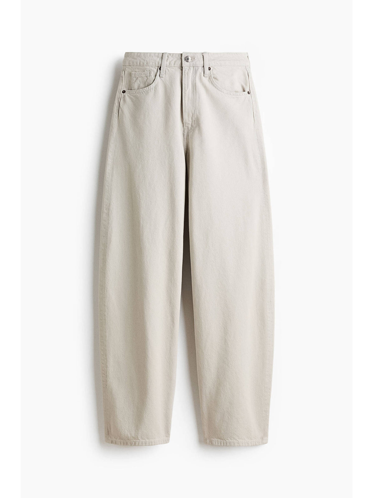 Women Beige Barrel High Waist Jeans | BG78 - view 17