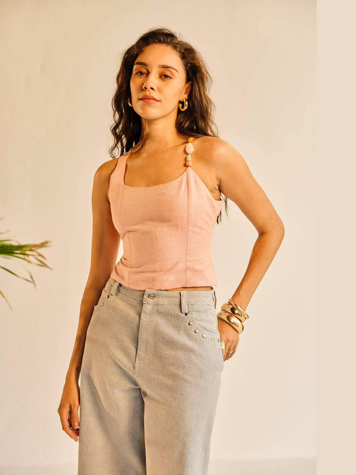 Womens Aamras One-Shoulder Embellished Top | TT90 - view 20